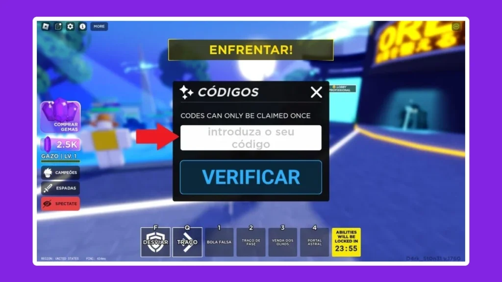 Como inserir códigos Bola da Morte (Death Ball)