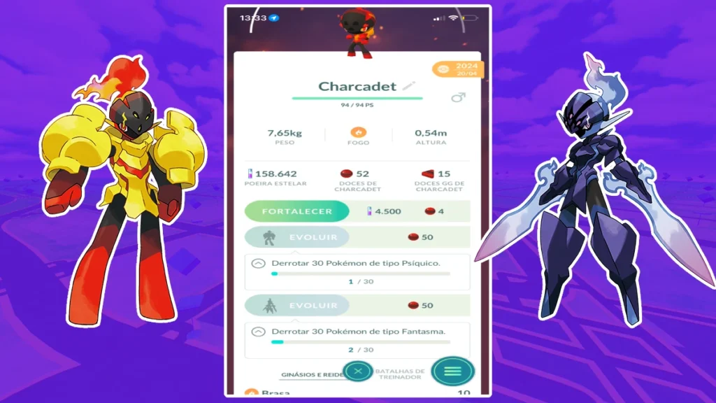 Como evoluir Charcadet no Pokémon GO
