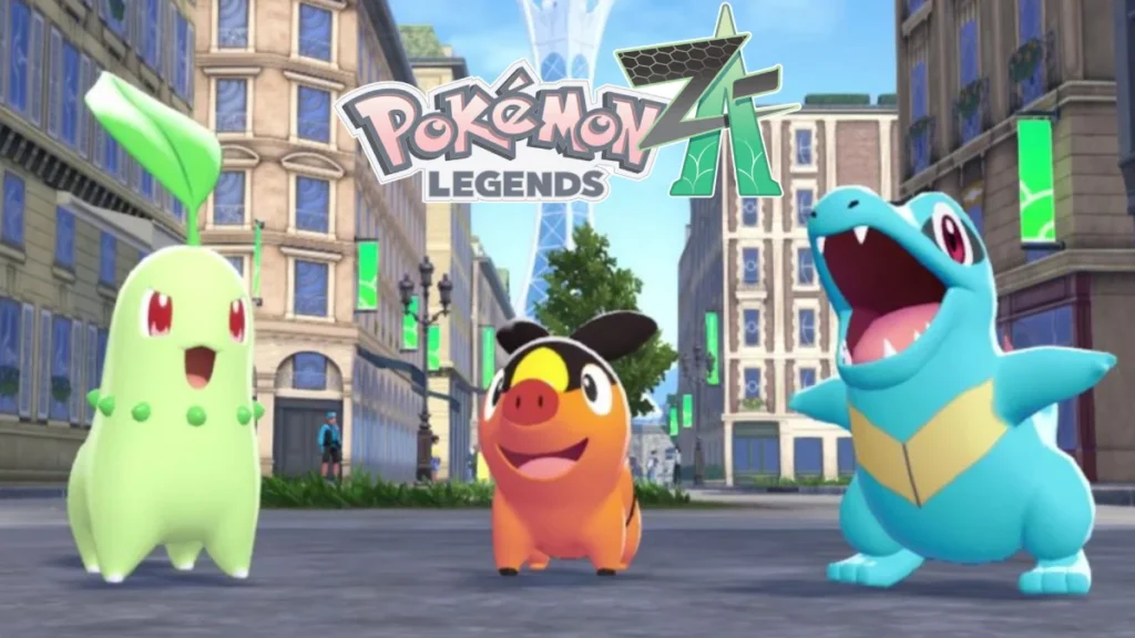 Chikorita, Tepig e Totodile — os Pokémon iniciais de Pokémon Legends: Z-A