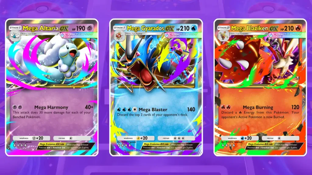 Mega Evoluções em Pokémon TCG Pocket