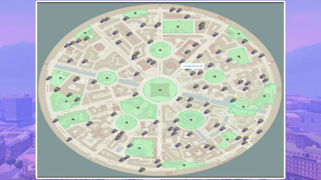 Localização de todos os Colorful Screws em Pokémon Z-A